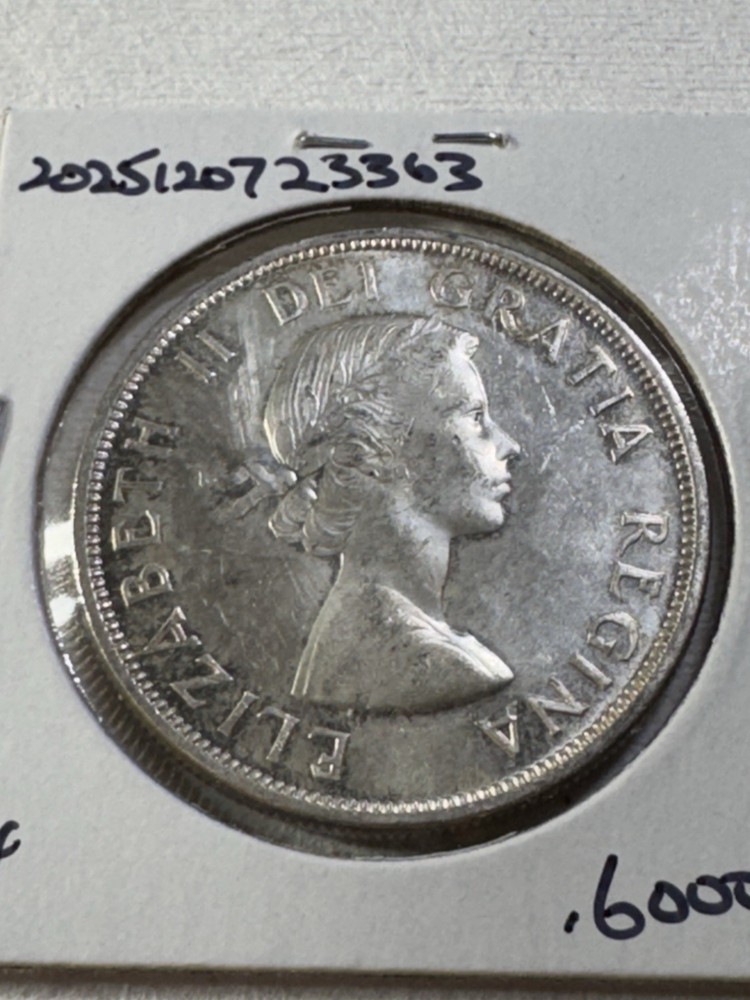 1963 Canada 1 Dollar Large Silver Coin Voyageur