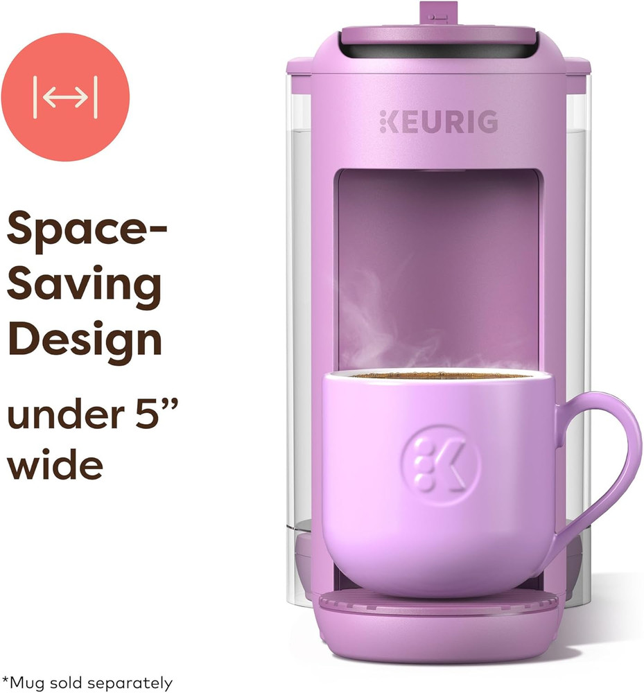 K-Mini Mate plus Single-Serve K-Cup Pod Coffee Maker, Compact, 3 Cup Sizes, Brew