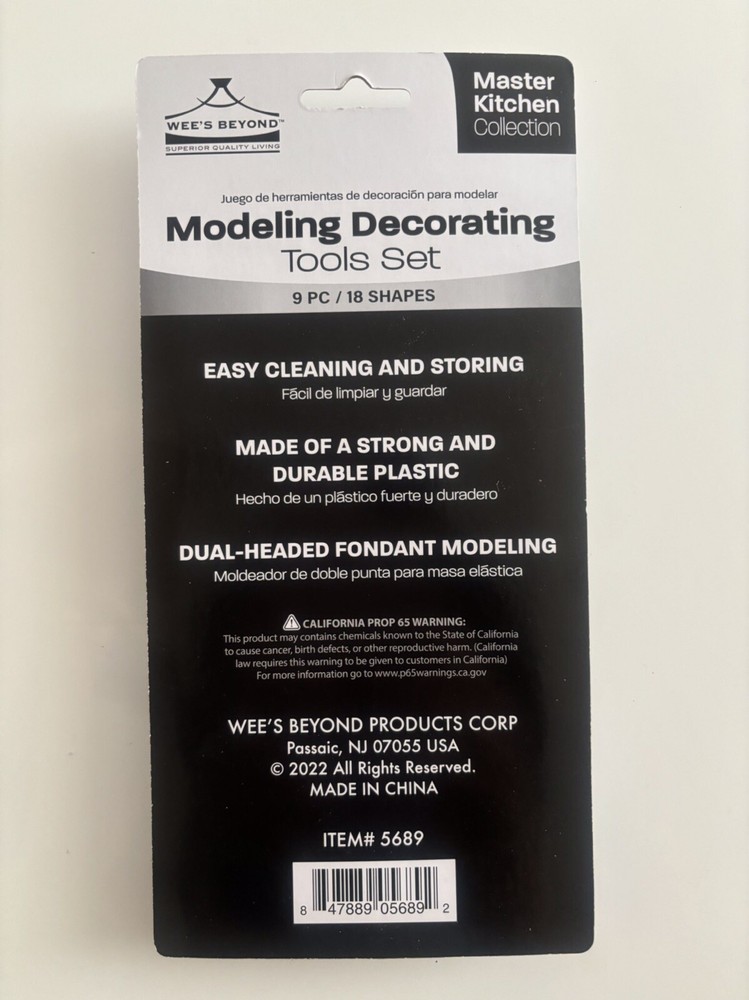 Master Kitchen Modeling Tools Cake Decorating Set 9 Pieces 16 designs