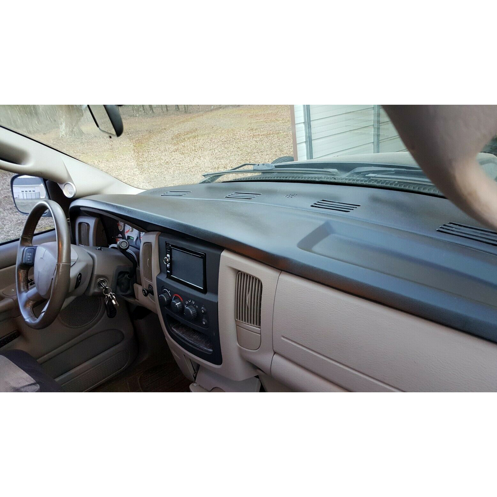 Molded Dash Cover Overlay W/Free Adhesive For Dodge Ram 1500/2500/3500 2002-2005