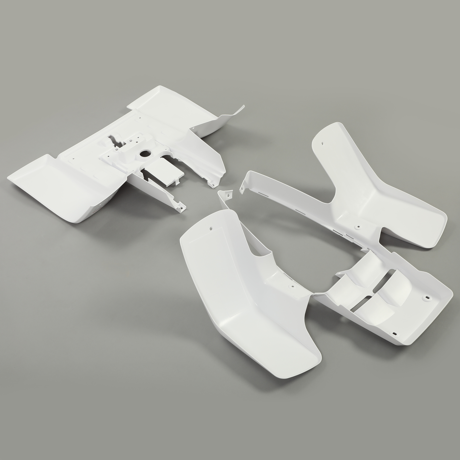 One Set White Front & Rear Fender Plastic Body For Yamaha Banshee 350 1987-2006