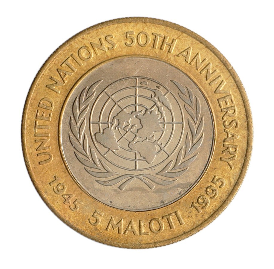Lesotho 5 Maloti, 1995, KM #67, Mint, Commemorative
