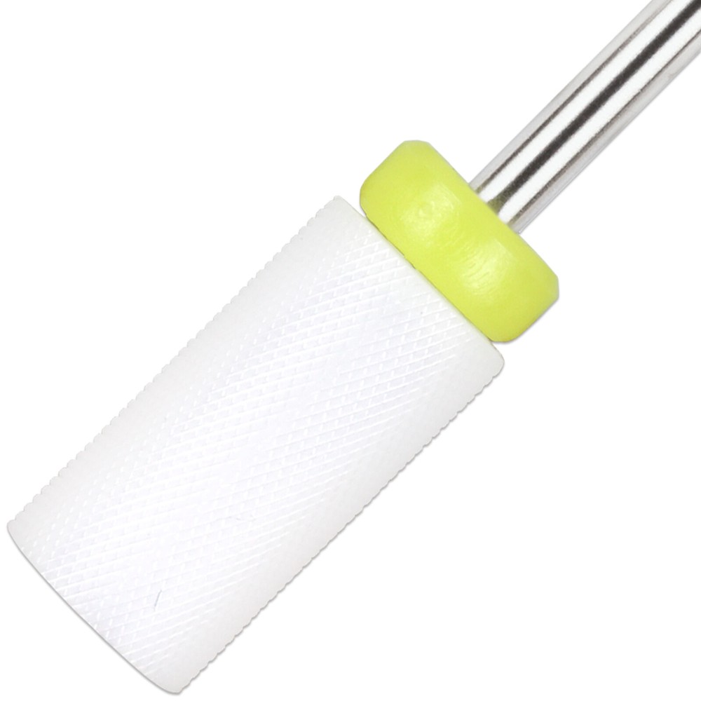 Professional Quality Ceramic White Large Barrel Bit Nail Drill Extra Fine Grit