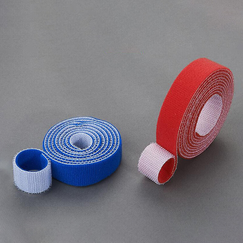 Hook And Loop Cable Ties Reusable Double Sided Straps Width 10mm Various Colours