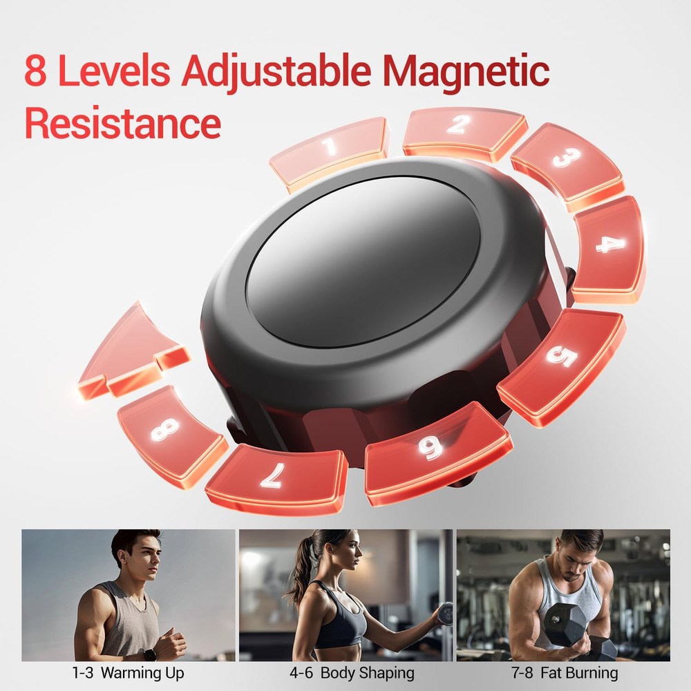 Elliptical Exercise Machine, Elliptical Training Machine for Home with Hyper-Qui