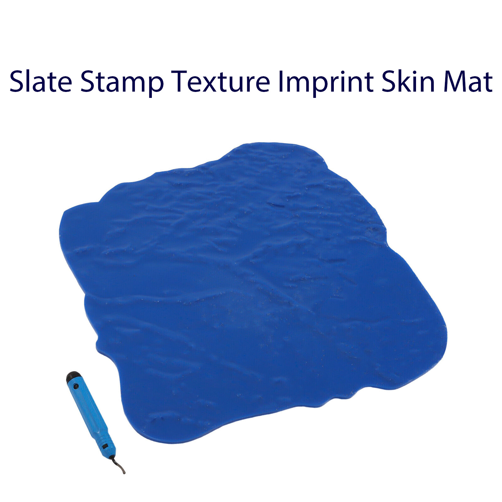 36" X 36" Blue Seamless Slate Concrete Cement Texture Imprint Stamp Skin Mat HOT