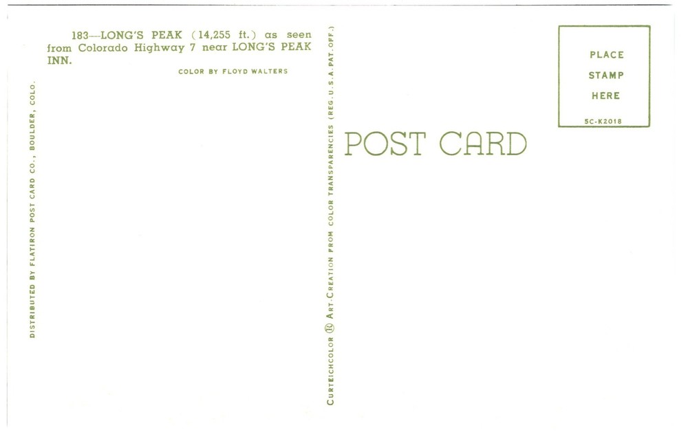 LONG'S PEAK, CO - PC2773