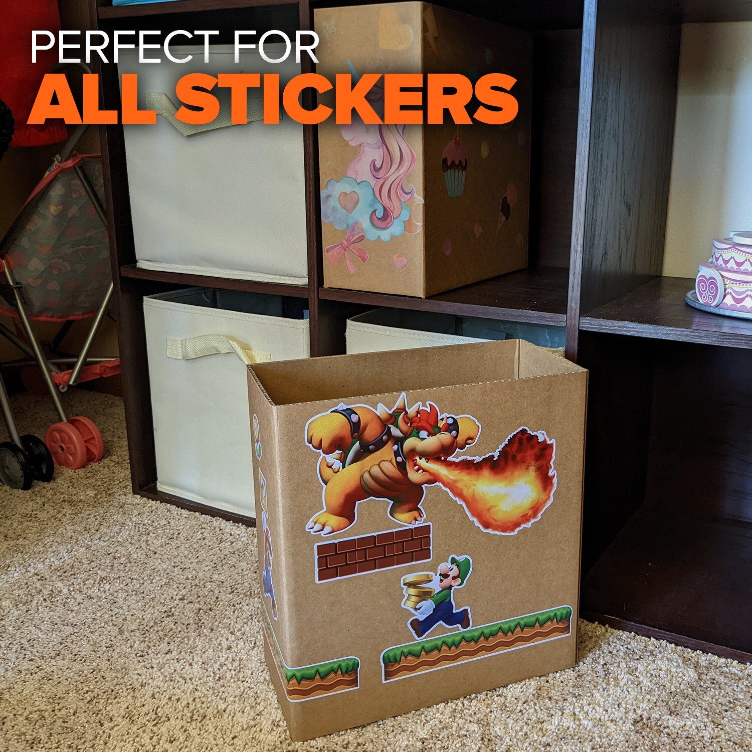 Half Cube DIY Crafting Storage Drawer Boxes Cardboard Organizers Decorate 6pc