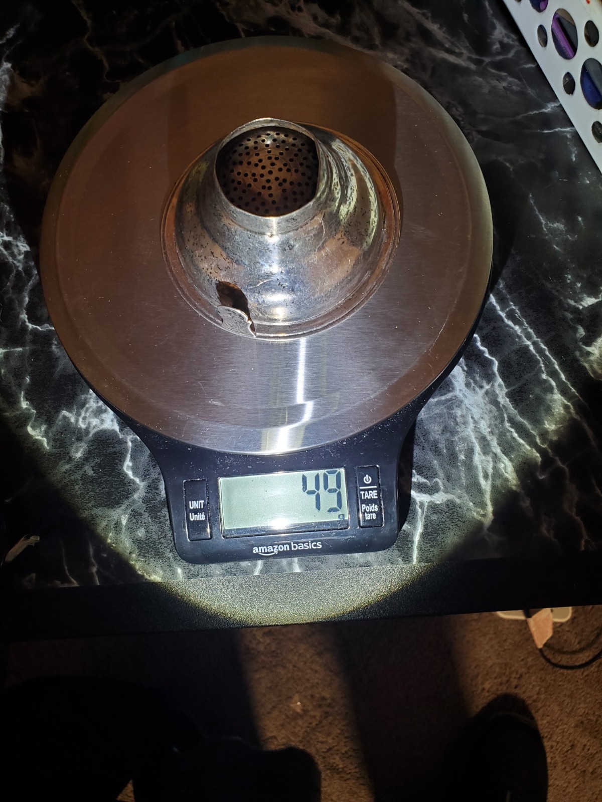 Antique Georgian Sterling Silver Wine Funnel Strainer London Hallmarked 49 Grams