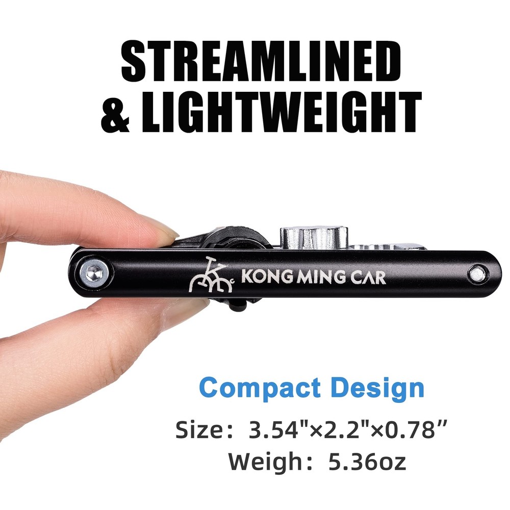 Bicycle Multitool With CO2 Inflator Chain Tool Torx Hex Screwdriver Repair