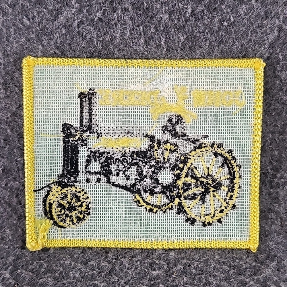 John Deere Model A Tractor On Steel Iron On Patch