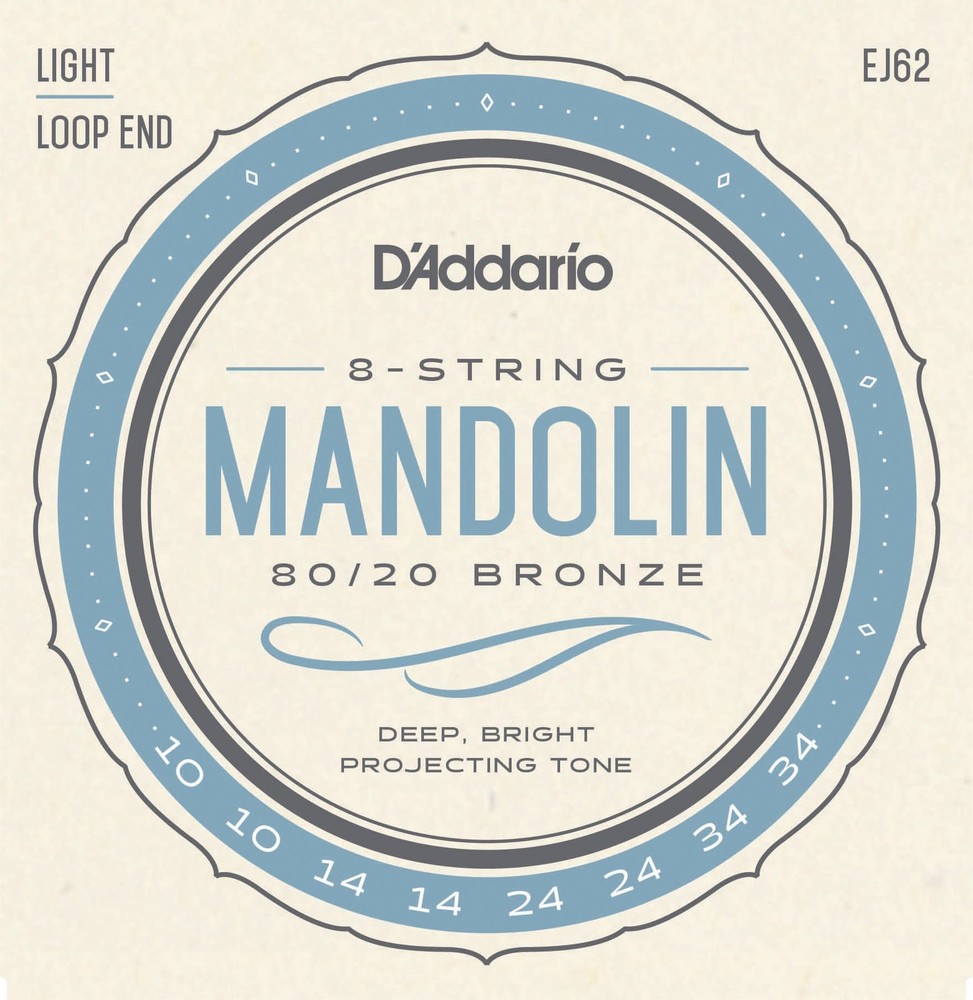 D'Addario EJ62 80/20 Bronze Mandolin Strings