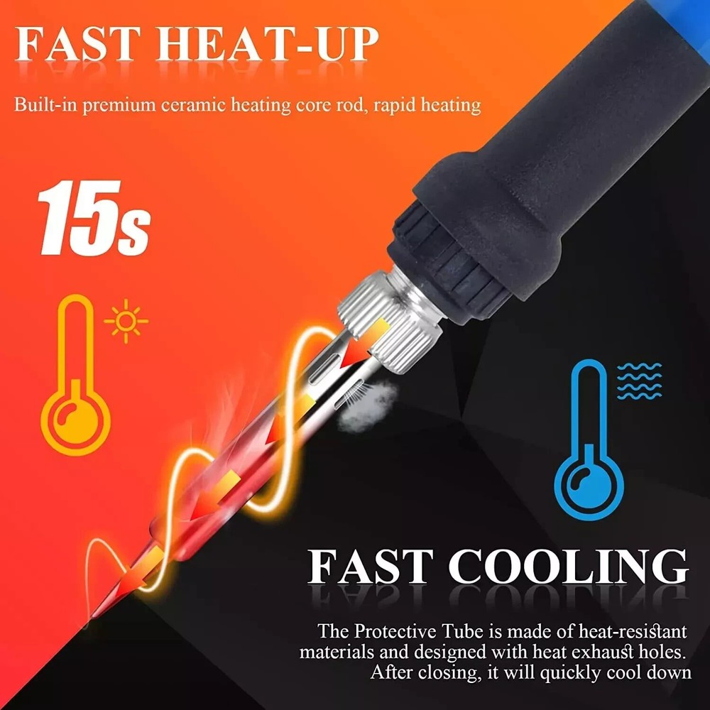 Digital Multimeter Voltmeter Soldering Iron Complete Volt AC DC Meter Tester Kit