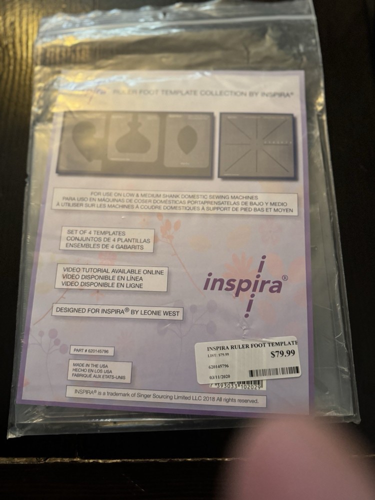 Inspira  Ruler Foot Template Collection