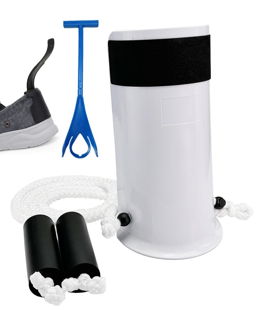 Osanchan Sock Aids for Putting On Socks, No Bending Flexible Basic, White
