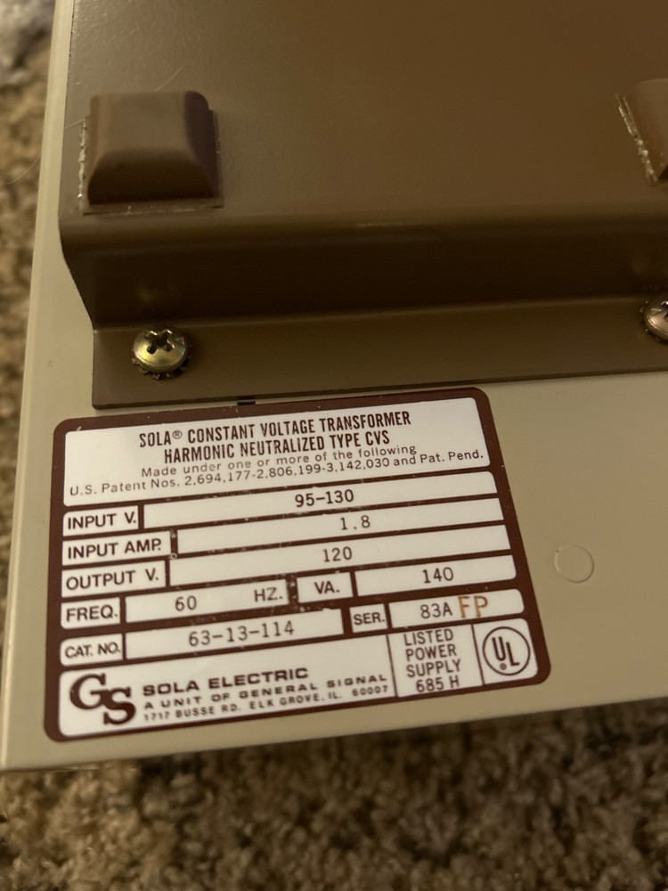 Sola GS Mini Micro Computer Regulator LR 44950 63-13-114 NEW UNUSED