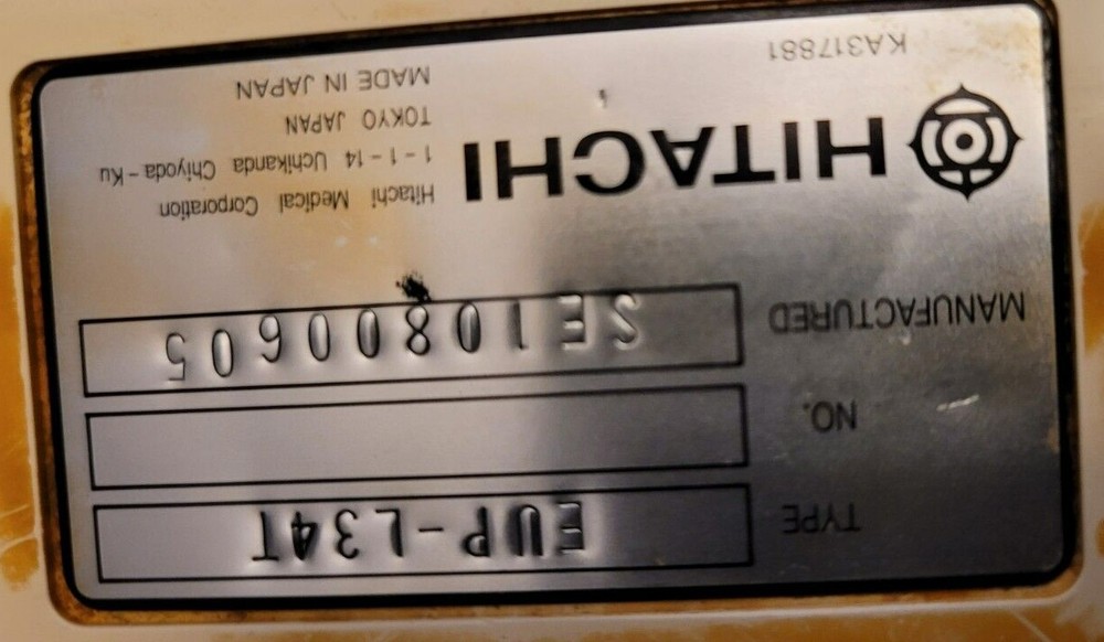 Hitachi EUP-L34T Linear Transducer probe