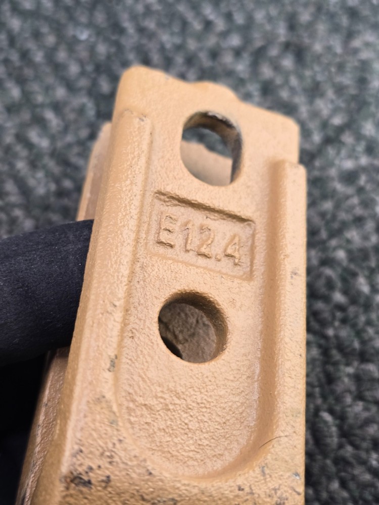 E12.4: Backhoe Mini Bucket Teeth Bolt On Replacement Yellow