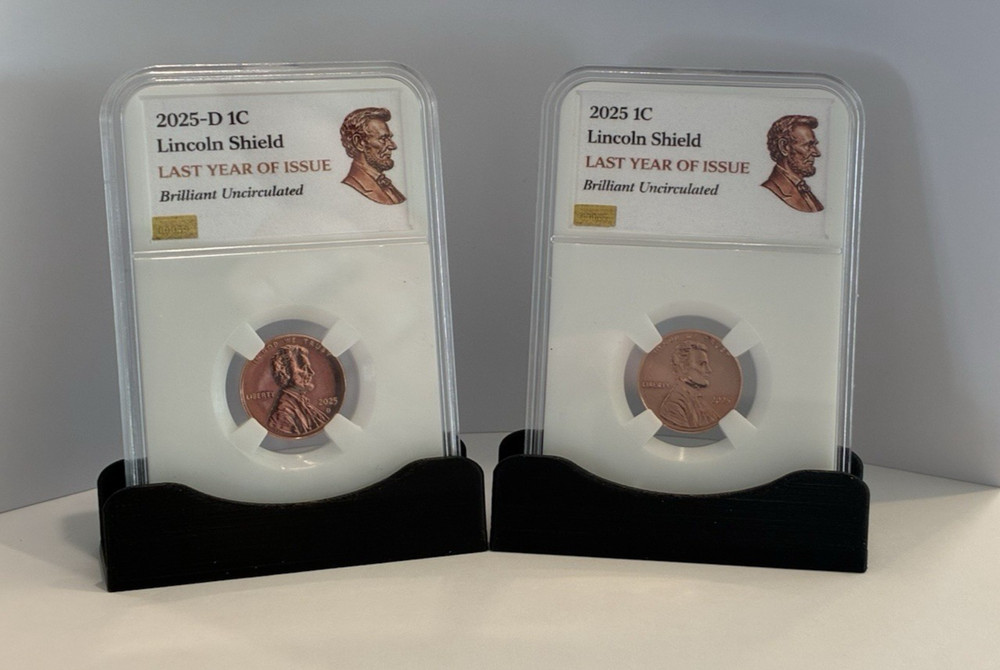 2025 P & D LINCOLN SHIELD CENT UNCIRCULATED Complete Slabbed Set Penny