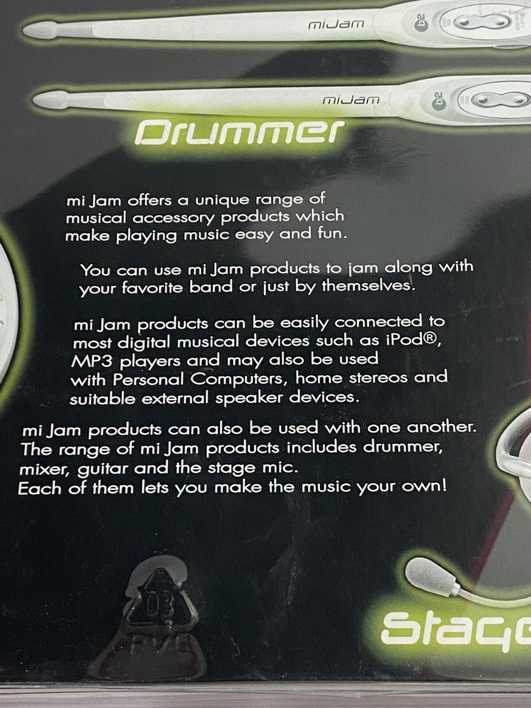 B2 MiJam Drummer Motion Activated iPod Electronic Drumstick Simulator