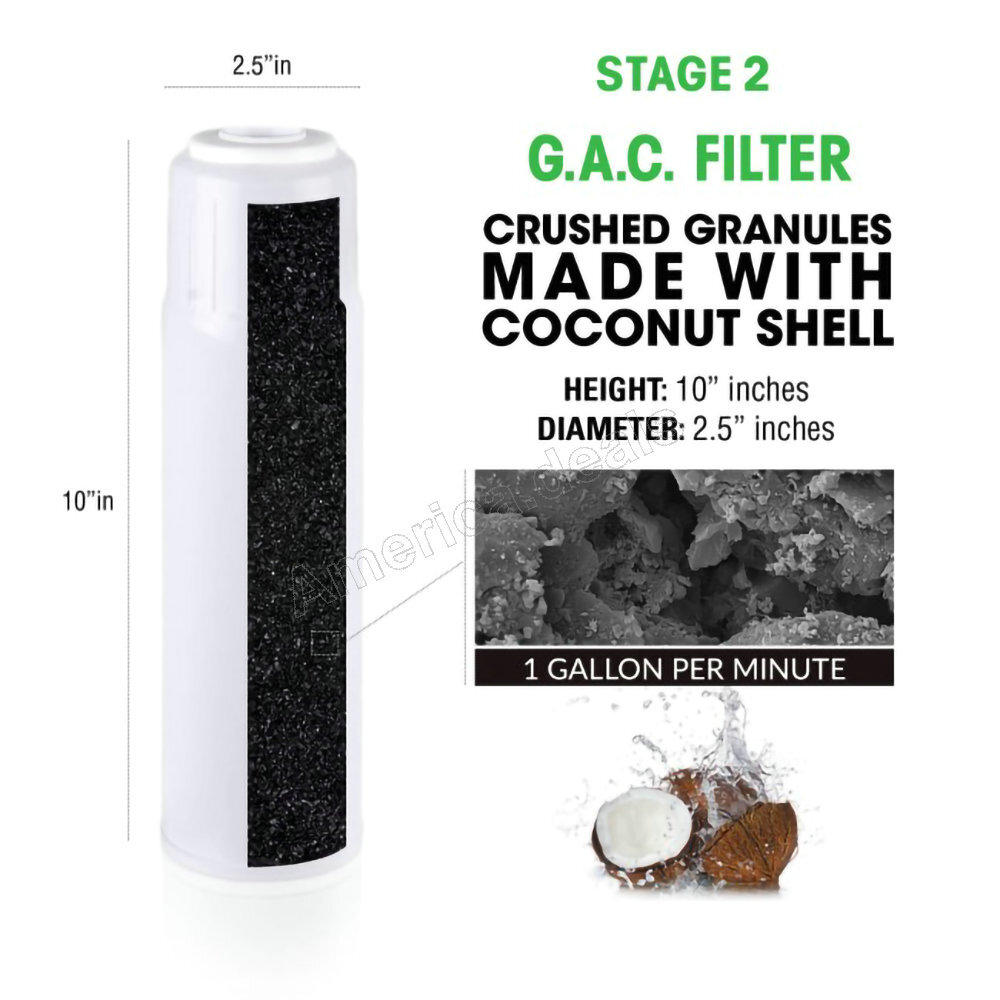 5 Stage Reverse Osmosis Water System Home Drinking RO System + NSF Membrane Tank