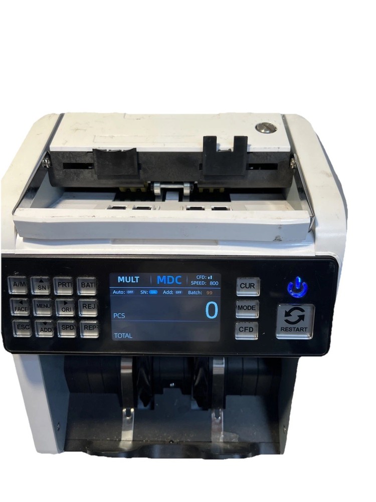 Counter Machine Mixed Denomination Value Counting UV/MG/IR/DD...