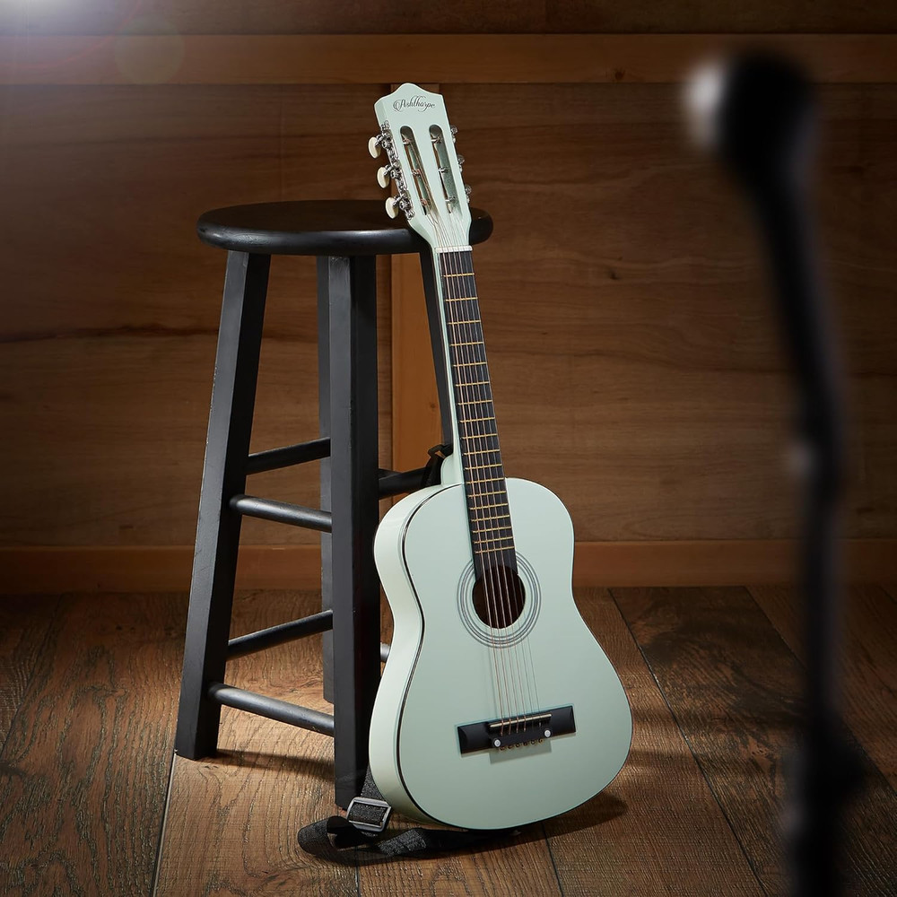 30-Inch Beginner Acoustic Guitar Package (Mint Green), Basic Starter Kit W/Gig B