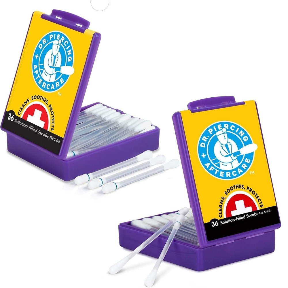 Trusted Piercing Aftercare Swabs - 72 Count, 2-Pack