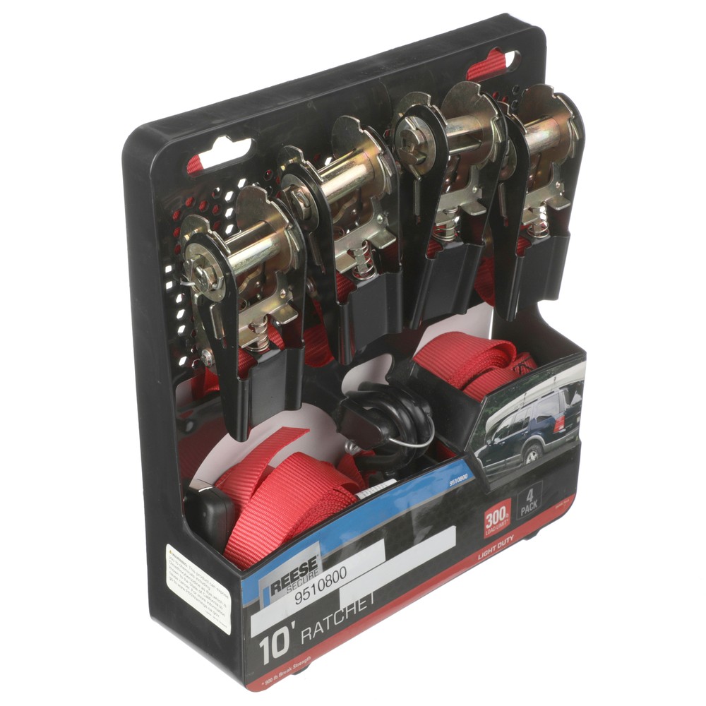 Reese 10' Ratchet Tie Downs 4-pack