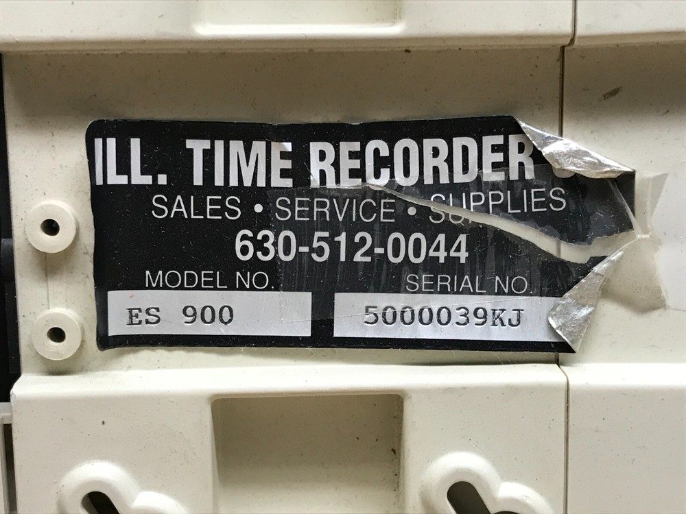 Acroprint ES900 Electronic Payroll Recorder Time Stamp Machine -Not Working