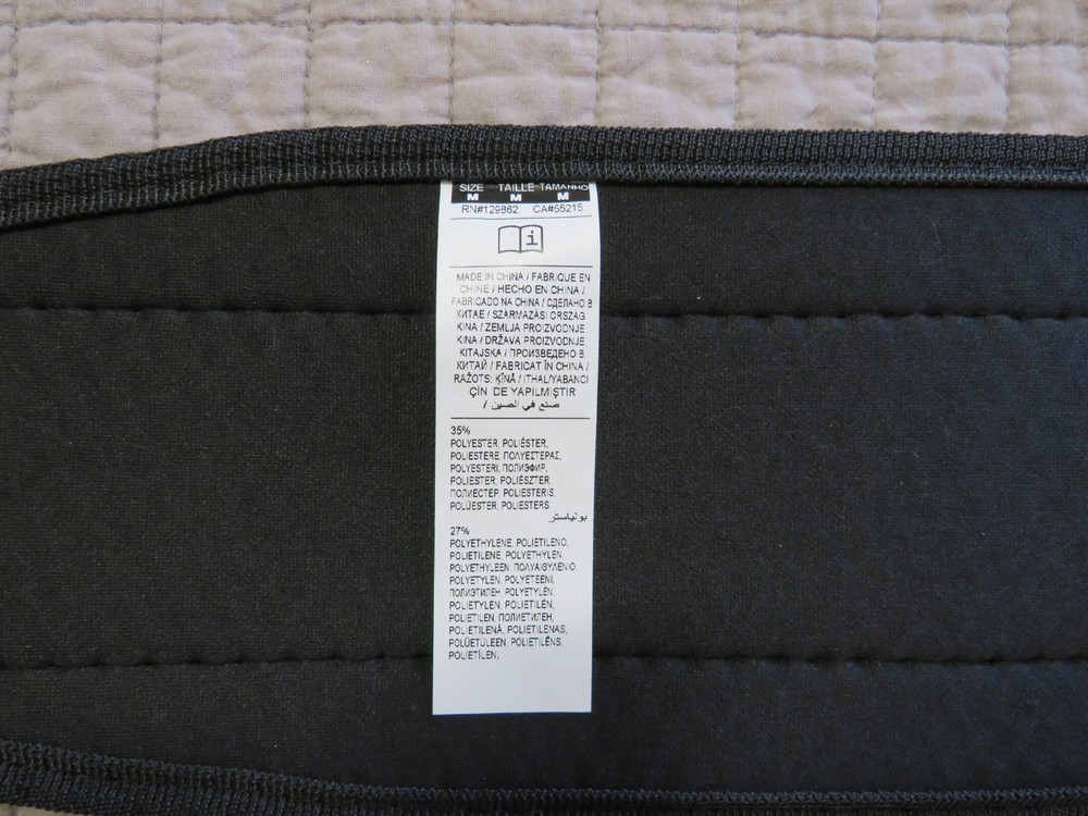 Nike Strength Training Belt 3.0 Nylon Hook & Loop Closure Black White Size M