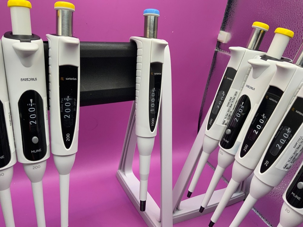 Sartorius Biohit Single Multi Channel Adjustable Pipette TESTED working Stand