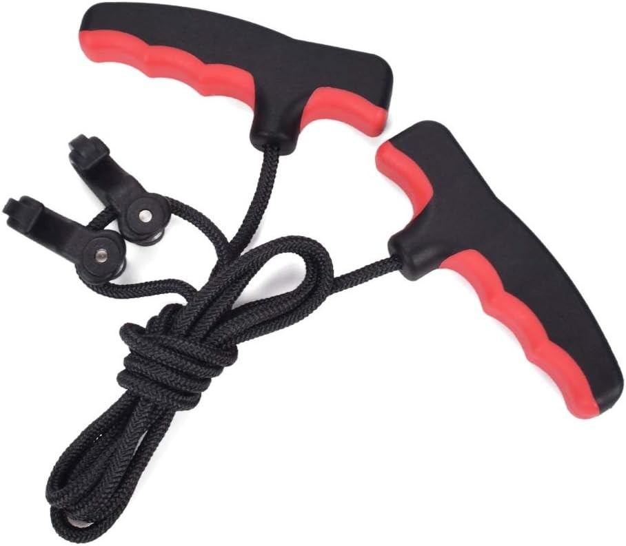Archery Double Handle Cocking Tool - 65 Inch Rope for Quick Crossbow Cocking