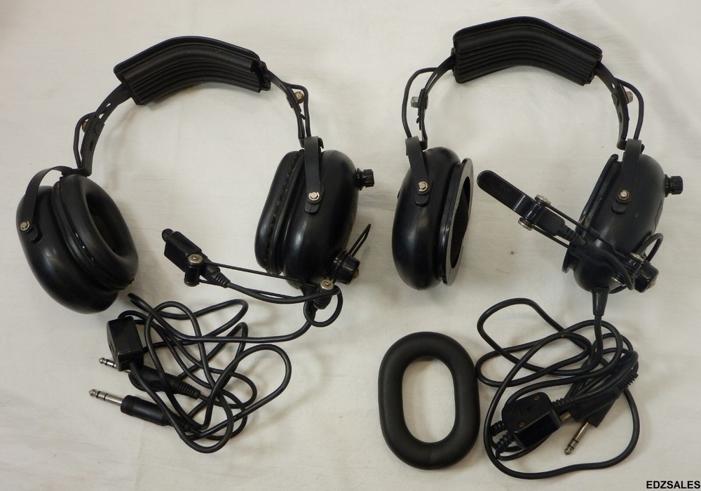 2 Flightcom Aviation Flight Pilot Communication Headsets
