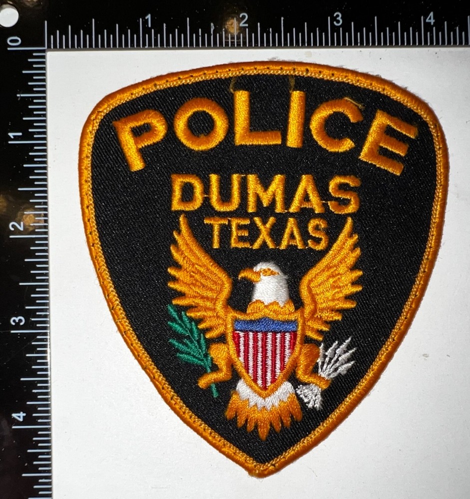 Dumas TX Texas Police Department Patch
