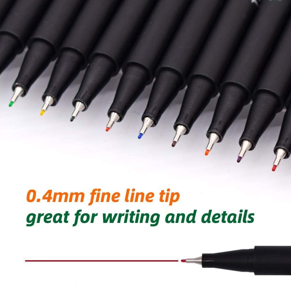 TWOHANDS Fineliners and Highlighters Multicolored