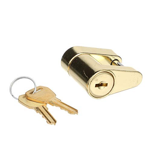 Boat Trailer Hitch Coupler Lock with 2 Matching Keys, Solid Brass