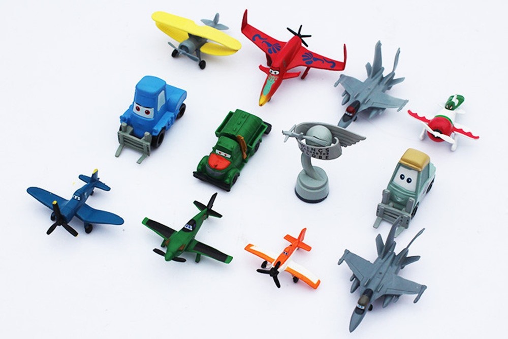Planes Birthday Cake Toppers  2"X 3-1/2" ( 12- pc Set )