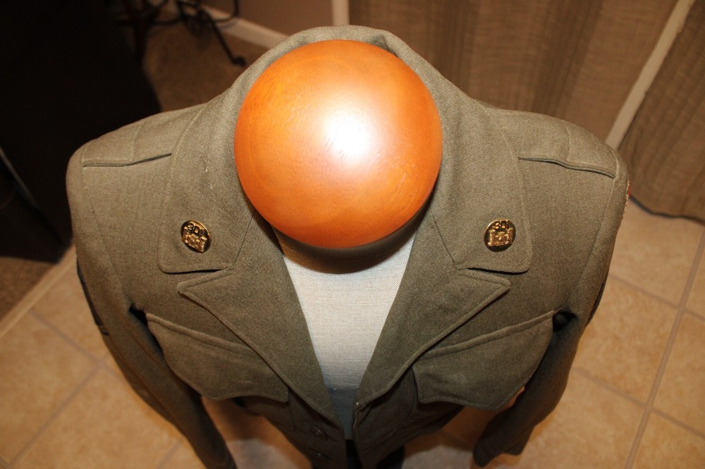 Vintage US Army IKE Jacket 36R US Forces Austrian Occupation Patch 301 Pins