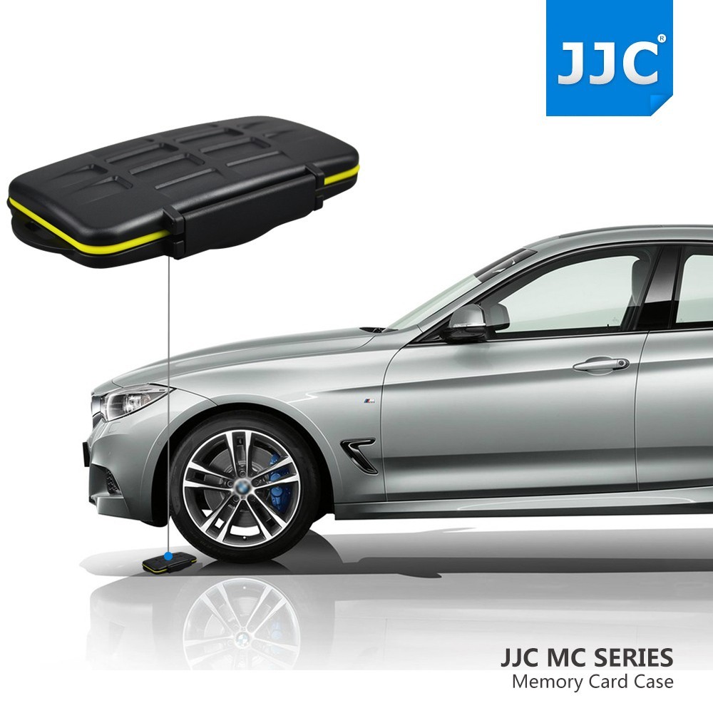 JJC Water-Resistant Antishock Memory Card Case Storage Protector for 12 SD cards