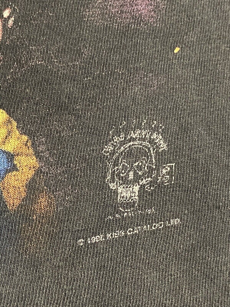 Vintage Kiss World Tour 90's Men's Black Size LTShirt Distressed Single Stitch