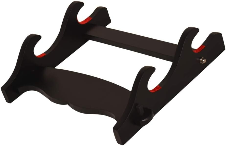 Decorative Two Tier Sword Display Wall Mount Katana Hanger Stand Samurai Classic