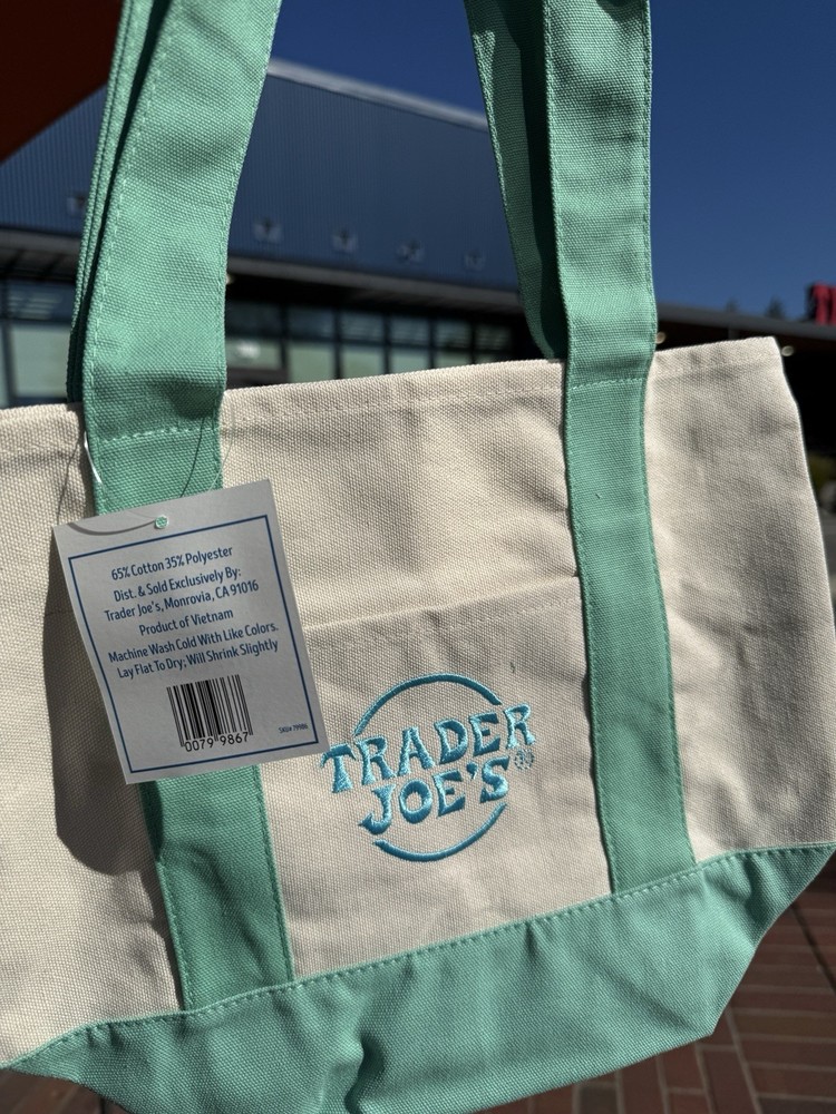 Trader Joe's Mint Green Mini Tote!