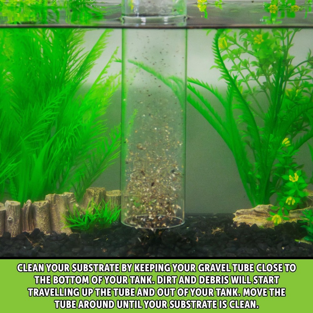 Python No Spill Clean and Fill Aquarium Maintenance System, Gravel 25', Clear