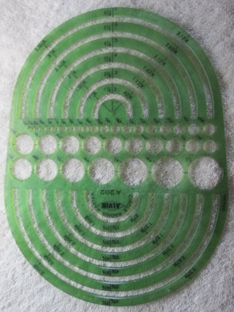 Alvin Circle Radius Master A202 Template