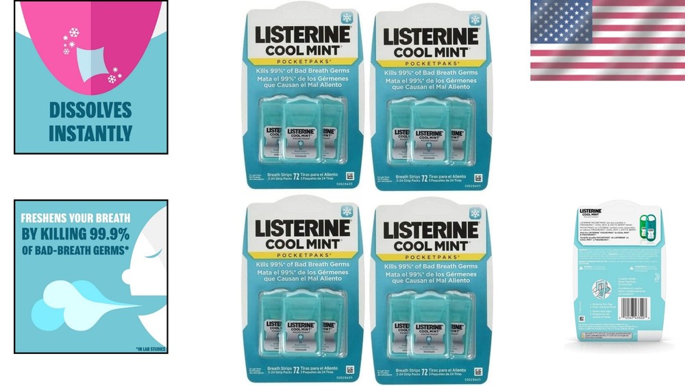 Gingivitis-Fighting Mint Strips 12 Pack