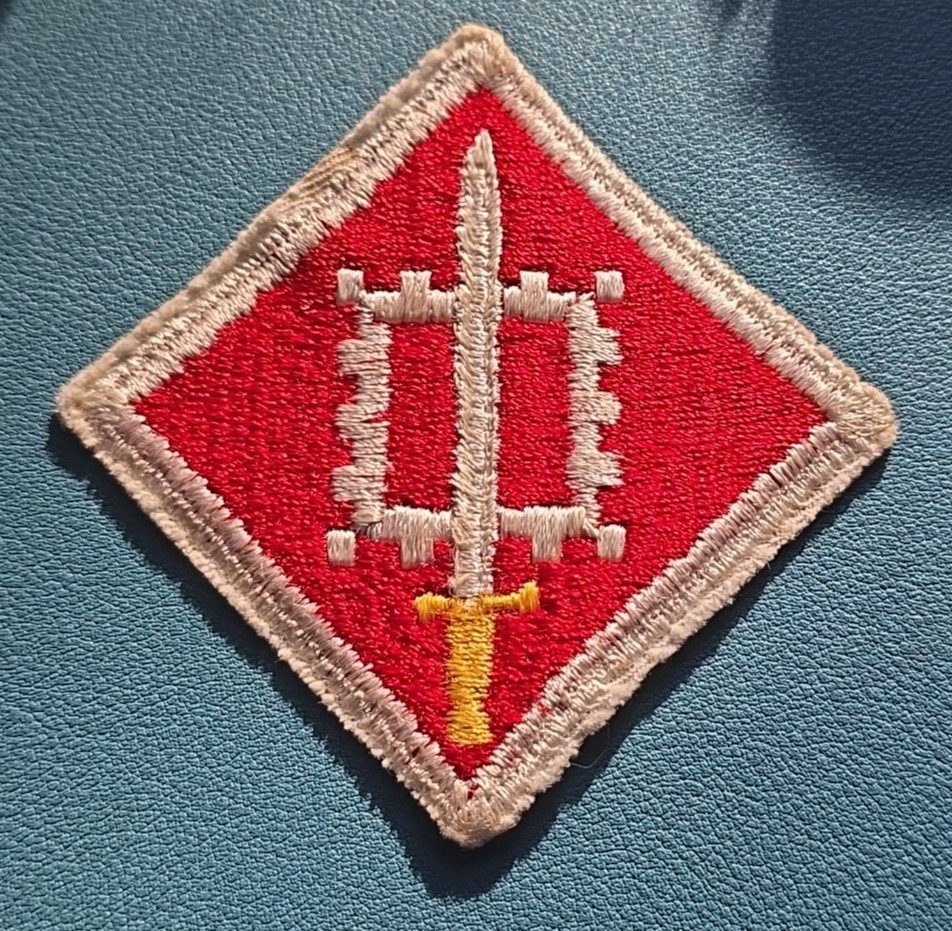 US Army 18th engineering Brigade Patch-Cut Edge-White Back-Vietnam*