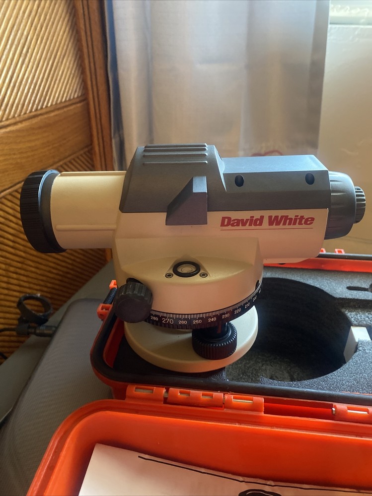 DAVID WHITE AL8-26 SURVEYING TOOL Power Automatic Optical Transit Level in Case