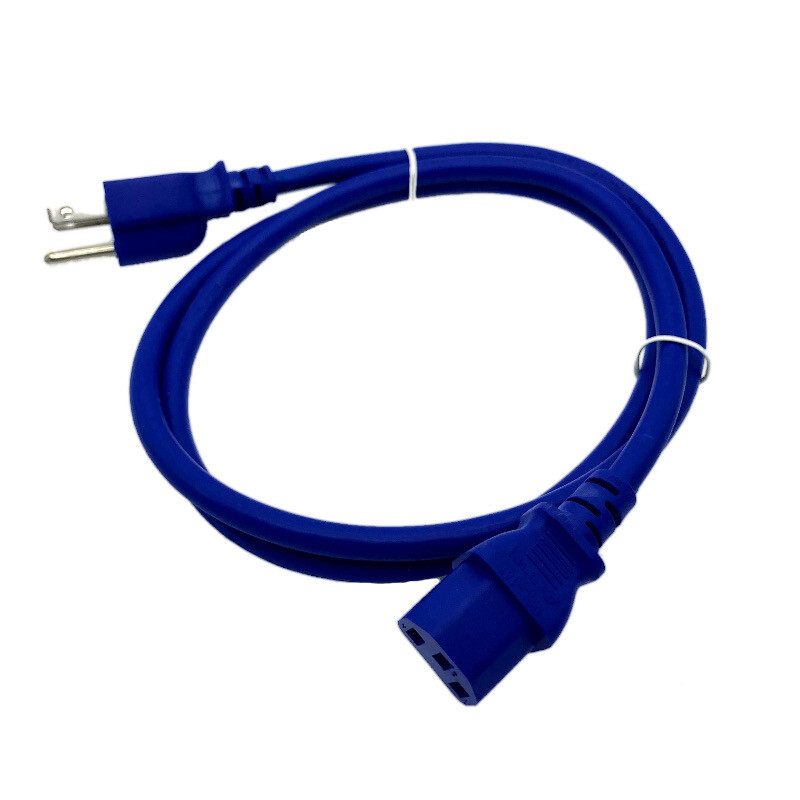 4 Ft Blue Power Cord for EIKI LC-XG210 LCD Projector Replacement Cable