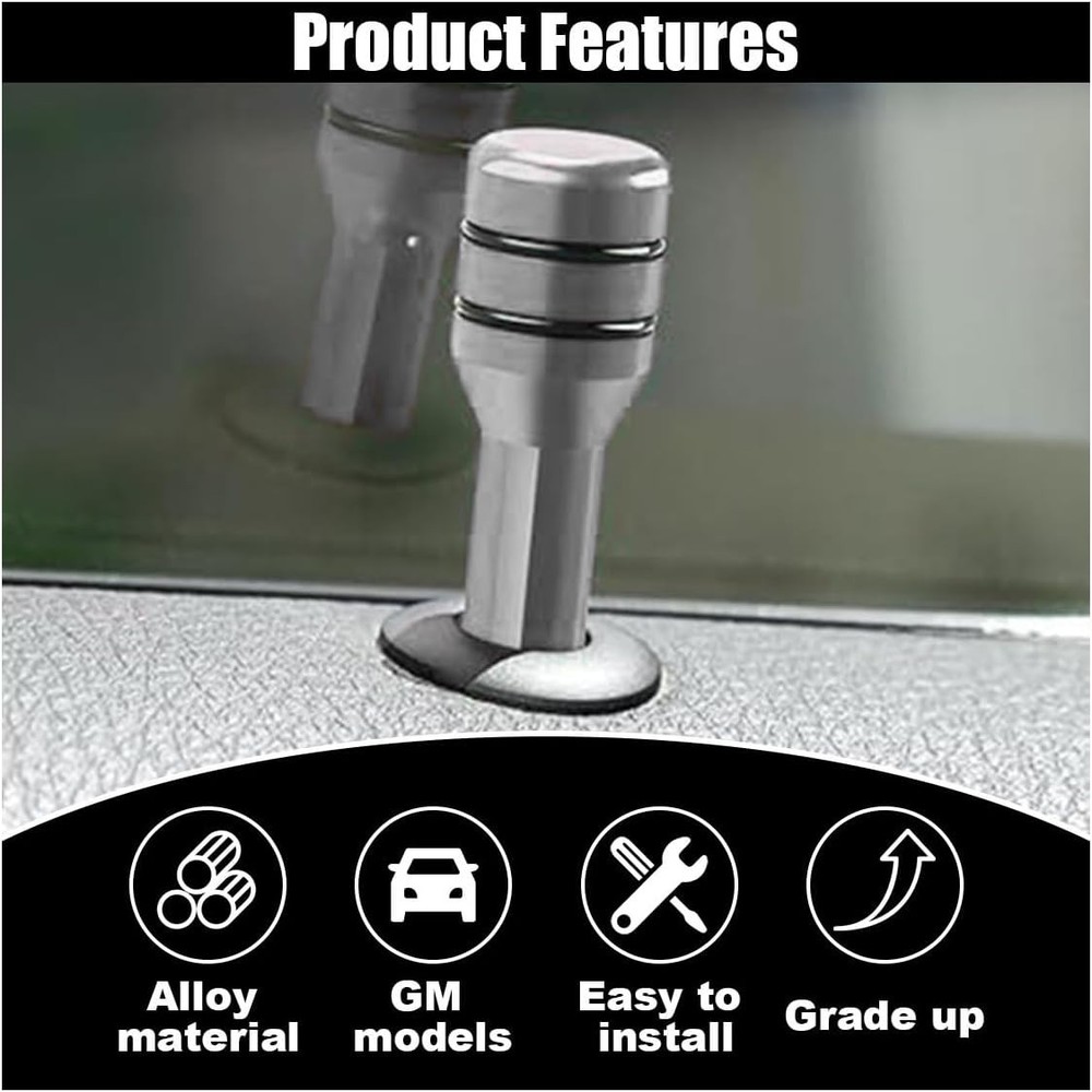 Universal 4PCS Aluminum Alloy Door Lock Knobs - Easy Installation & Durable